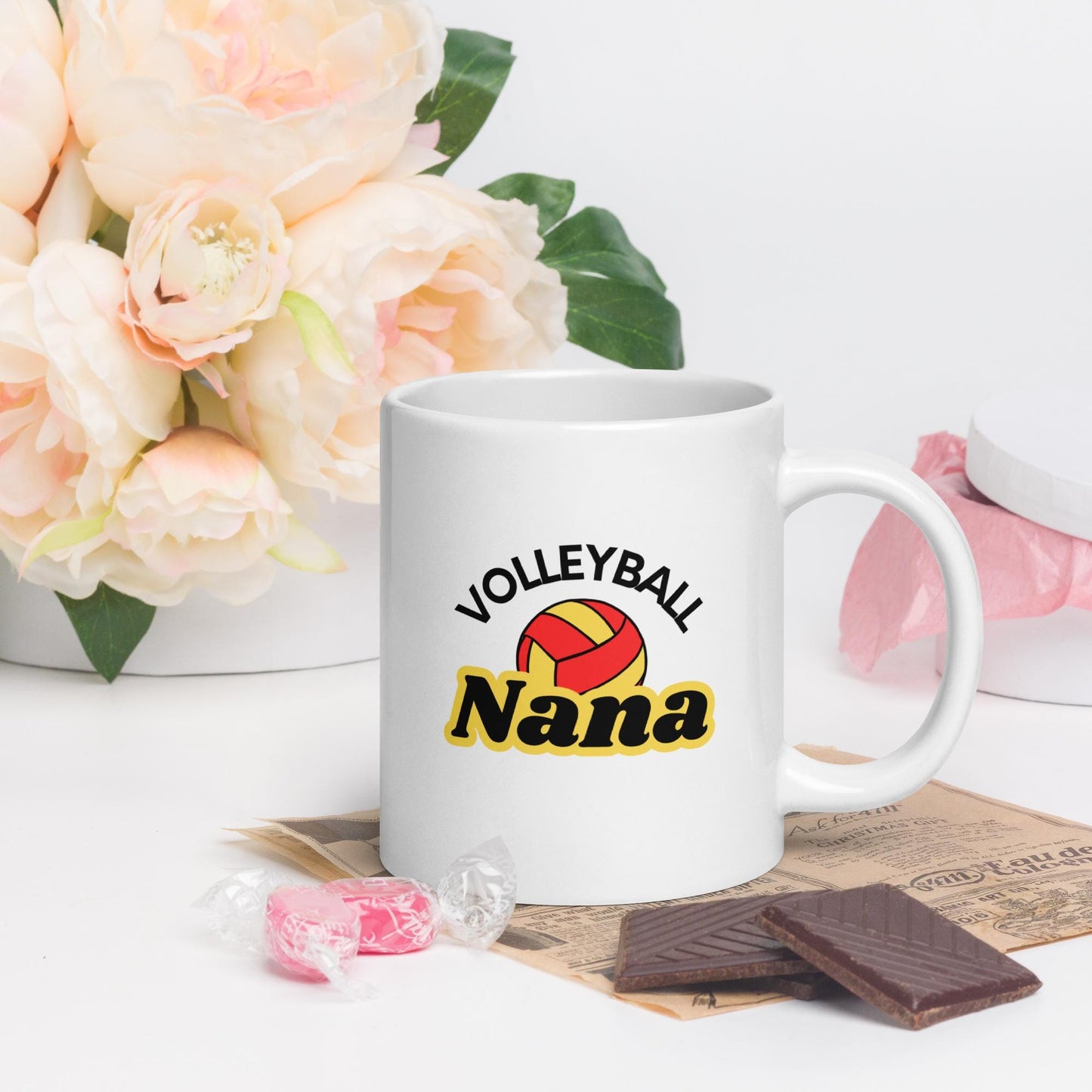 Volleyball Nana Mug - great gift for birthdays, Christmas, Grandparent's day or just because