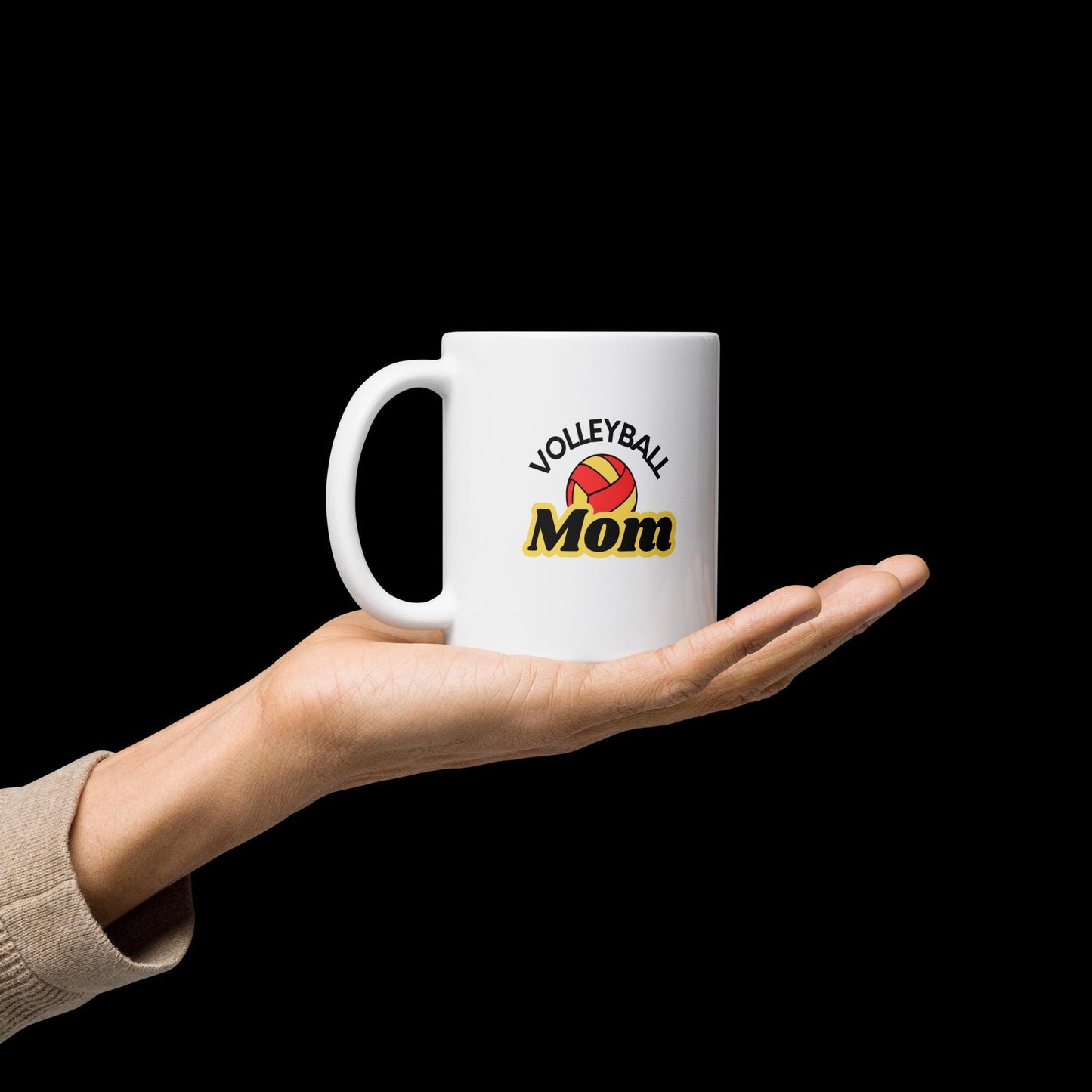 Volleyball Mug - Red and Yellow Perfect gift for sports moms on the go, a gift to say thank you, or just because