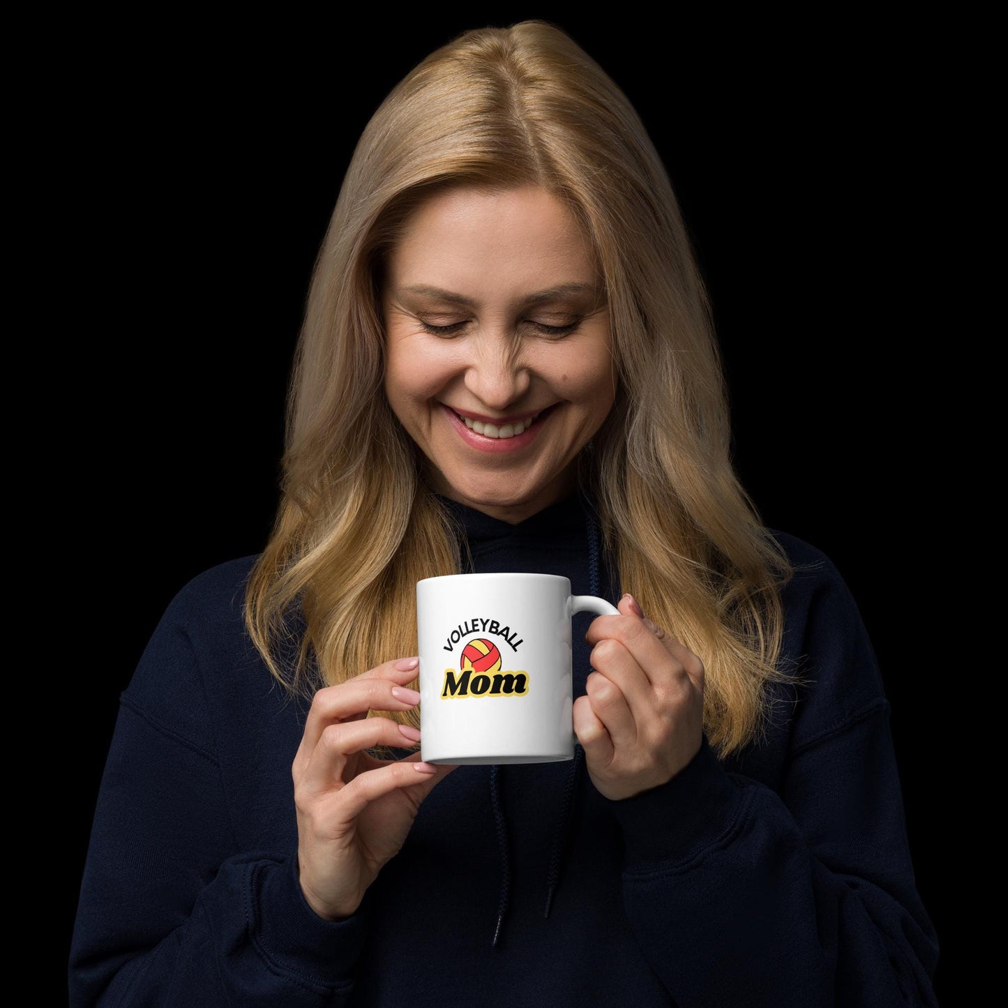 Volleyball Mug - Red and Yellow Perfect gift for sports moms on the go, a gift to say thank you, or just because
