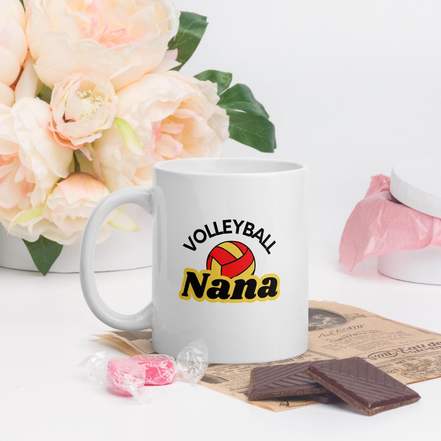 Volleyball Nana Mug - great gift for birthdays, Christmas, Grandparent's day or just because