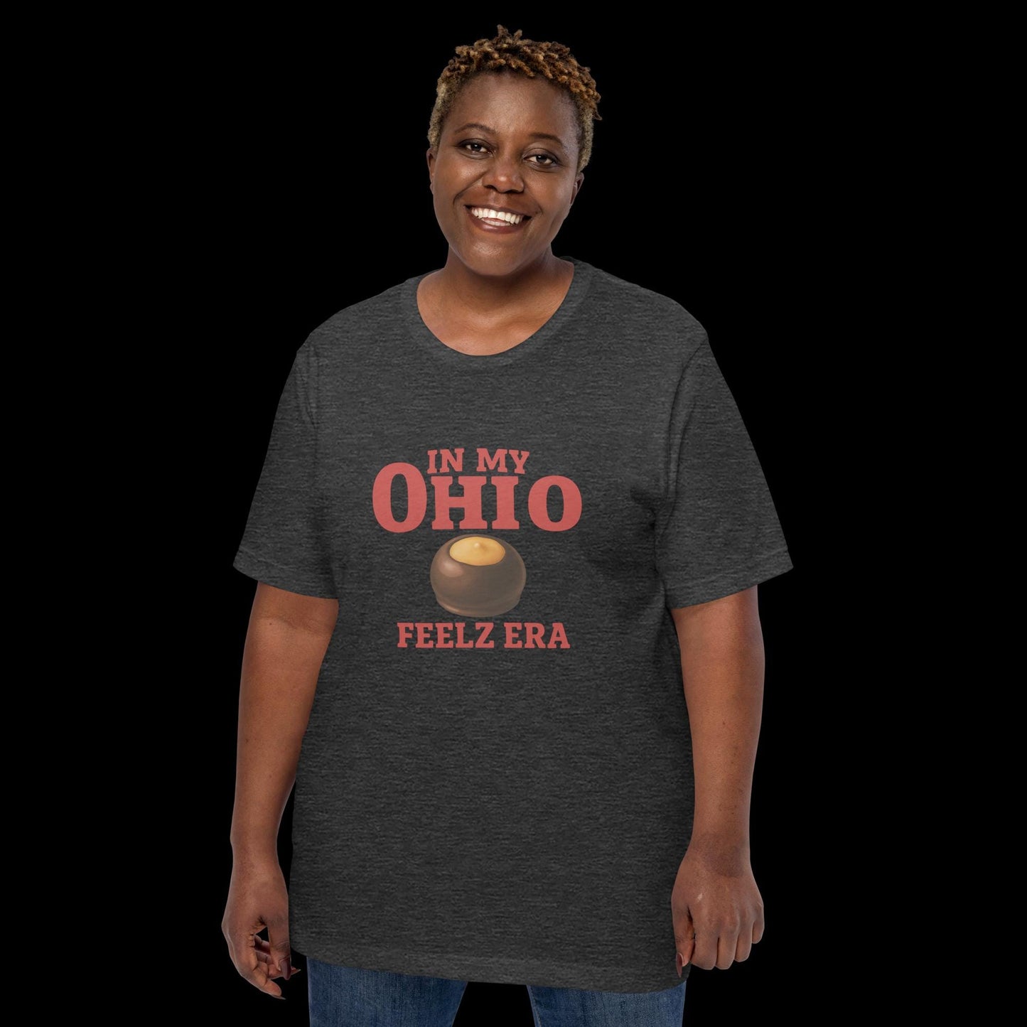 In My Ohio Feelz Buckeye Unisex Bella 3001 Gift, Souvenir, Birthday, Christmas, or just because
