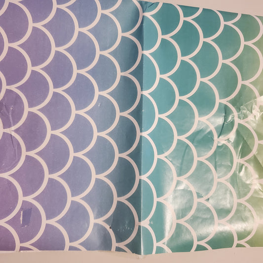 Busy Kits for Kids - How to Catch a Mermaid Add On -Wrapping paper/Blue-green ombre