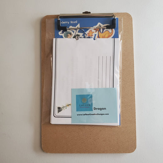 Busy Kits for Kids - Dragon Storybook - Blueberry Scratch and Sniff - Clipboard