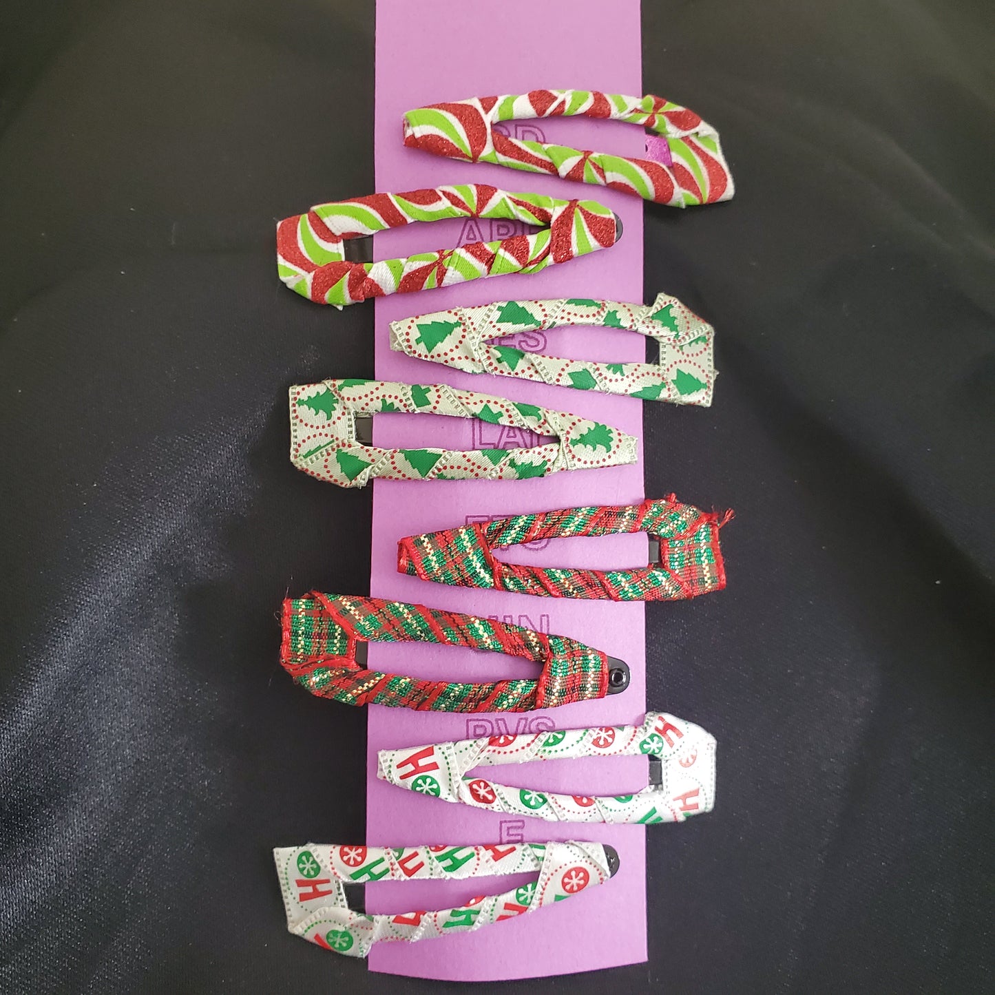 Hair BuddEZ, Hair Clip, Holiday, Christmas, Red and Green, Trees - Set of 4