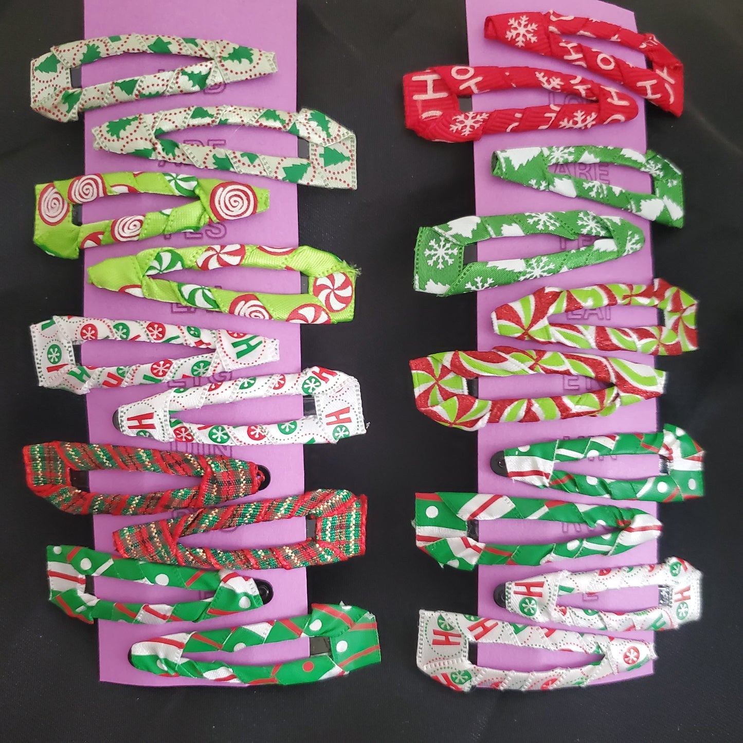 Hair BuddEZ, Hair Clip, Holiday, Christmas, Winter - Set of 5 (styles may vary)