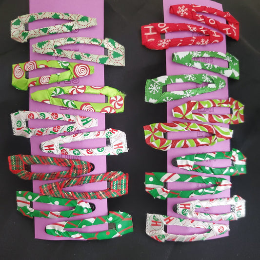 Hair BuddEZ, Hair Clip, Holiday, Christmas, Winter - Set of 5 (styles may vary)
