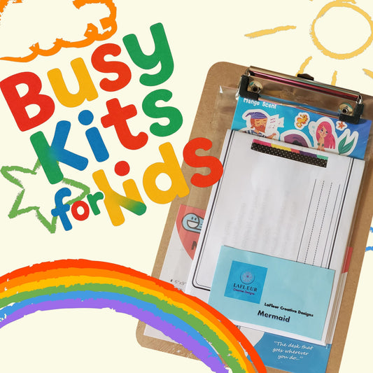 Busy Kits for Kids - Mermaid  Storybook - Mango - Scratch and Sniff - Clipboard