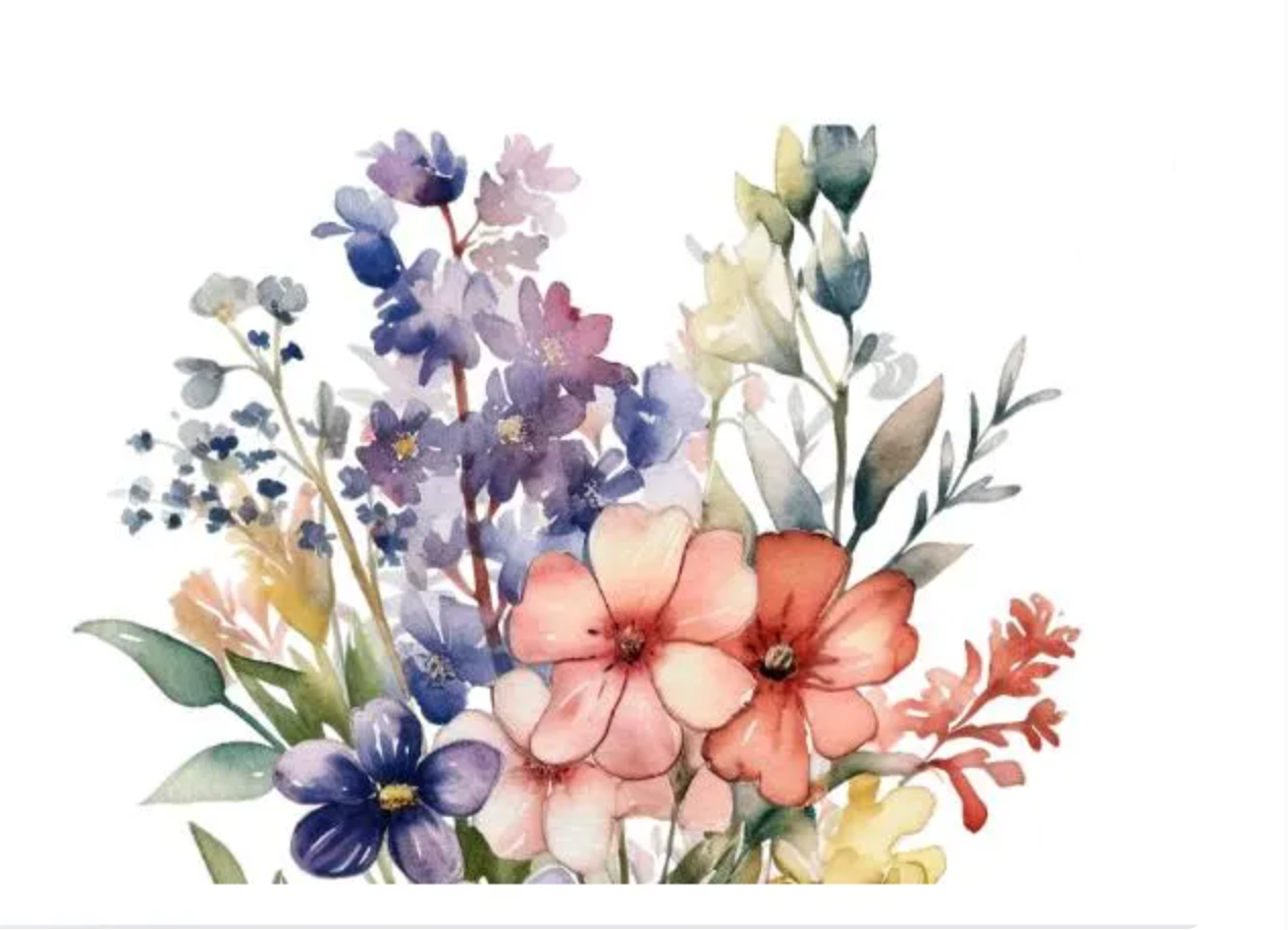 NOTECARD - 4 pack - Wildflower