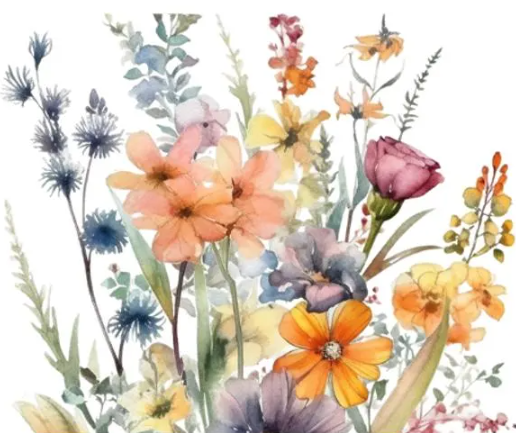 NOTECARD - 4 pack - Wildflower