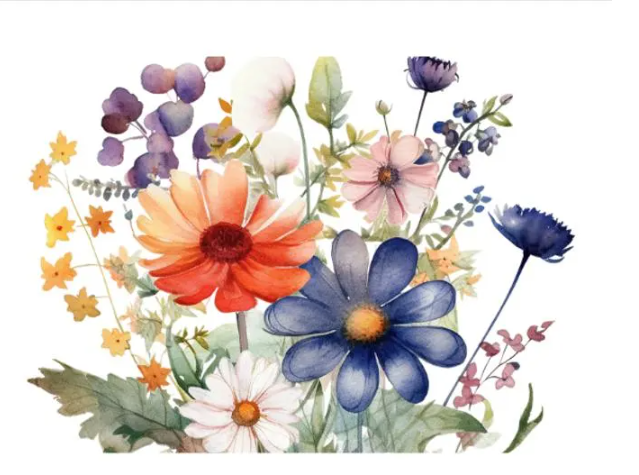 NOTECARD - 4 pack - Wildflower